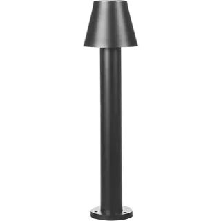 Beliani Wegeleuchte Aluminium 12x60x12 cm inkl. LED schwarz