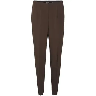 VERO MODA Damen Vmsandy Hr Tapered Pant Noos Karottenhose, Coffee Bean, XS / 34L EU