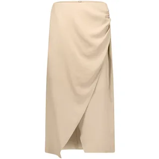 Wickelrock CARTOON "Wickelrock figurbetont", Damen, Gr. 46, braun (light sand), Einsatz: 91% Modal CMD. 9% Polyester PES., Röcke Wickelrock