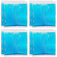 Bild Kühlpads, 8er Set, Kalt-Warm-Kompressen, 14 x 12,5 cm, Erste Hilfe, Wiederverwendbare Gelkühlkompressen, blau