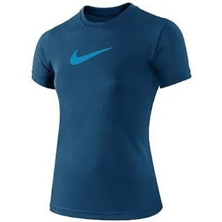 NIKE Mädchen Legend SS TOP YTH Kurzarm-trainingsshirt, Blaue Macht/Neo Türkis, XS