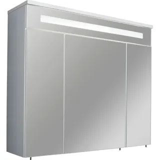 Fackelmann Spiegelschrank Kara Weiß 80 cm mit Softclose Türen