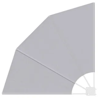 vidaXL Balkon Sichtschutz 115 x 115 cm Polyester Grau