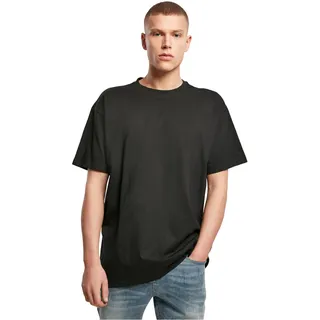 Build Your Brand Herren T-Shirt Heavy Oversize Tee, Basic T-Shirt für Männer, Oversized Fit, Baumwolle, L, Black