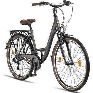licorne bike gmbh Premium City Bike 28 Zoll RH 48 cm grau