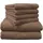 Brillant Handtuchset 6-tlg. braun