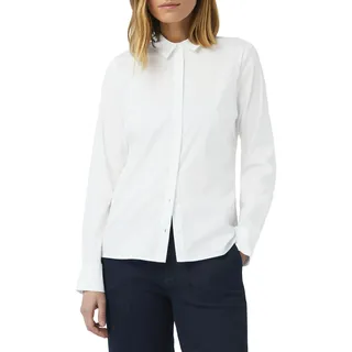 Comma Hemdbluse mit Hemdkragen, weiß