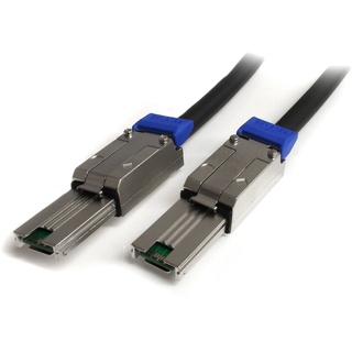 StarTech.com SAS Kabel extern SFF-8088 to SFF-8088 Mini SAS Kabel (26pin) 1m Anschlusskabel - 2 x SFF-8088 (26pin Mini SAS) Plug