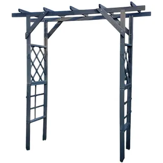 Promadino Rosenbogen Pergola Ben 200 x 65 cm Grau