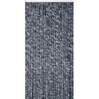 Türvorhang Flauschi Silber-Grau 100 cm x 200 cm