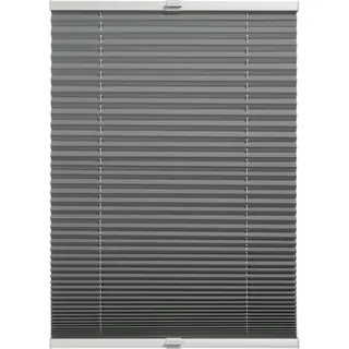 Schöner Wohnen Thermo Plissee Ella 80 x 220 cm grau