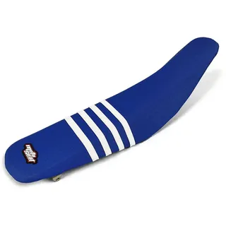 Motoseat Stripes Yamaha Yz250/yz125 Sitzbezug - White / Blue - One Size
