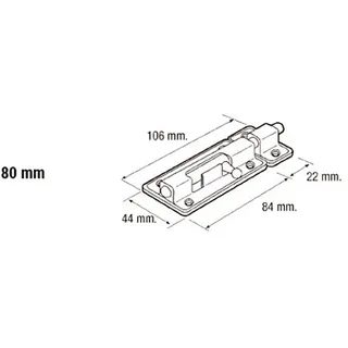 Cofan Basisstift 80 Mm 15 Einheiten - Chromed - One Size
