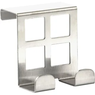 RICOO 1 x Türhaken zum Einhängen Edelstahl Haken Badezimmer MH030S Garderobenhaken Kleiderhaken Tür Garderobe Bademantel- & Handtuchhaken ohne Bohren Türgarderobe Türhänger Metallhaken Jackenhaken