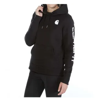 CARHARTT Clarksburg Hoodie Schwarz/Weiß L