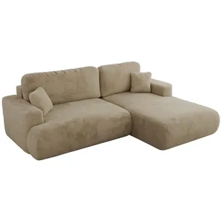 MKS Meble MKS Ecksofa Beige, Textil, 3-Sitzer, L-Form,L-Form, 271x195 cm, & Couches, Wohnlandschaften, Ecksofas