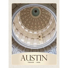 Blechschild 30x40 cm - Austin Texas USA Amerika Architektur