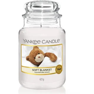 Yankee Candle Duftkerze im Glas (groß) | Soft Blanket | Brenndauer bis zu 150 Stunden