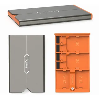 SMALLRIG SD-Kartenhalter Speicherkarten-Aufbewahrungskoffer 8 Steckplätze für 2 SD-Karten + 2 CFexpress Typ-A-Karten + 4 TF-Karten - 4107