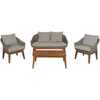 MCW Gartengarnitur Loungeset grau