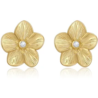 GILIEYER Blumen Ohrringe, Damen Große Gold Blumenohrringe Metall Blumenstecker Statement Ohrringe Schmuck für Damen (Stil 7, Gold)