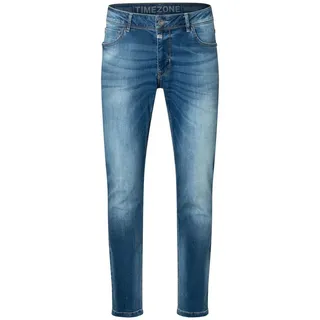 Timezone Modische Jeans mit klassischem Schnitt und modernem Design Größe: 33W / 30L - Blau