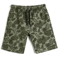 Koton Jungen Palm Printed Drawstring Shorts, Khaki Design (03i), 4-5 Jahre EU