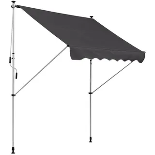 Outsunny Klemmmarkise 200 x 150 cm grau