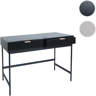 Konsolentisch HWC-O41, Telefontisch Ablagetisch, Industrial Schublade Melamin 85x100x40cm ~ Holzopti