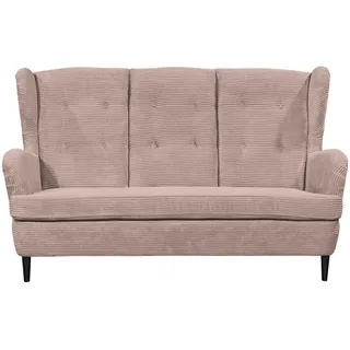 Mid.you Küchensofa , Hellrosa , Textil , Buche , massiv , 176x103x98 cm , Made in Eu , Wohnzimmer, Sofas & Couches, Sofas, 2-Sitzer Sofas