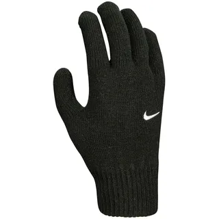 NIKE Swoosh Knit Stoffhandschuhe Gloves Handschuhe (Black, L-XL)
