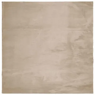 vidaXL Teppich HUARTE Kurzflor Weich und Waschbar Sandfarben 160x160cm