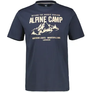 LERROS T-Shirt »LERROS T-Shirt mit Outdoorprint in Großen Größen«