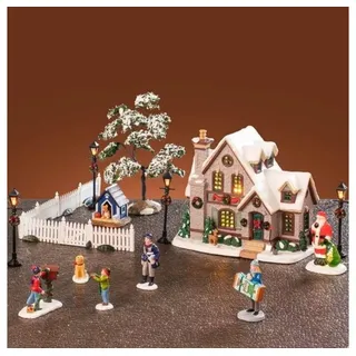 Lemax Weißes Weihnachtsset, Haus-Set, 56671