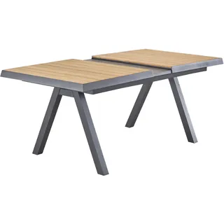 LC Garden Kumasi Ausziehtisch Aluminium/Teakholz & Keramikauszug mit Synchronauszug
