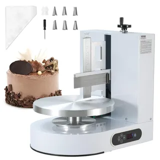 Vevor einstellbare Tortencremestreichmaschine elektrische Tortendekorationsmaschine zum Verteilen von Kuchencreme, zum Bestreichen und Schmieren von Kuchenglasuren, für 10,16 bis 30,48 cm Kuchen