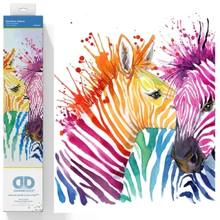 Diamond Dotz - Diamond Painting Regenbogen Zebras