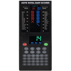 KOTO Royal Dart Scorer, Elektronische Touch Pad Dart Scorer Punktzähler, Für 8 Spieler, 40 Spiele und Über 427 Variationen, Digitaler Dartzähler