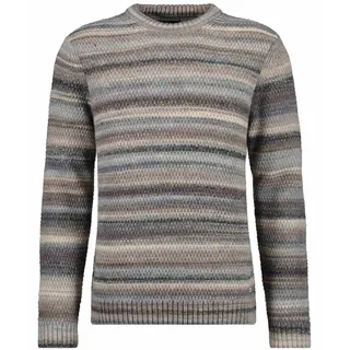 Rundhalspullover RAGMAN, Herren, Gr. 54, silber (silbergrau), Strick, 53% Wolle 47% Polyacryl, ohne Ausschnitt, Pullover Rundhalspullover