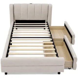 stilvora 90 x 200 cm Beige