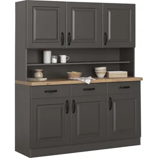 WIHO KÜCHEN Küchenbuffet Erla 150 cm grau