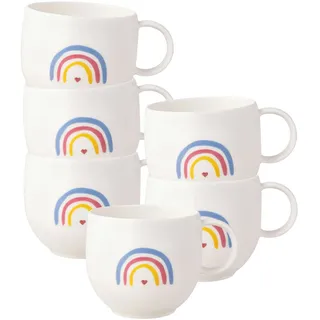 Villeroy & Boch With Love Henkelbecher 0,29 l Bunt 6 St.