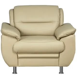 sit&more Sessel Mailand Kunstleder 99 x 85 x 90 cm Beige