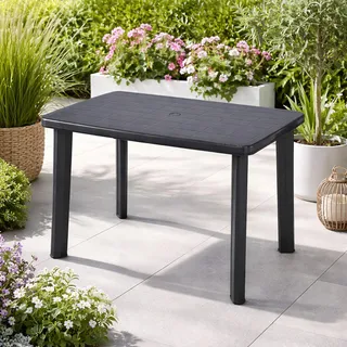 Gartentisch Outdoortisch Terrassentisch Outdoor Anthrazit 100x70x72cm - Grau