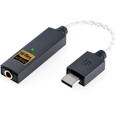 iFi GO link - DAC & Amplifier - USB-C auf 3,5 mm Adapter - Verbessert den Klang von jedem Gerät - Dynamic Range Enhancement - Flexibles Kabel - Unterstützt hochauflösende 32-bit/384 kHz/DSD256/MQA
