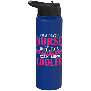 Psych Nurse Apparel – einzigartiges, lustiges Design für psychiatrische Krankenschwestern Stainless Steel Insulated Water Bottle