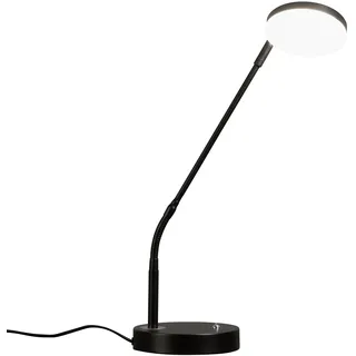 Fischer & Honsel Tischleuchte, Sorento | schwarz matt| B: 16 cm, H: 48 cm, A: 36 cm| mit Taster und stufenlos dimmbar| Farbtemperatur in 3 Stufen einstellbar| 1x LED 6,5W 2700/3350 / 4000K | 760 lm