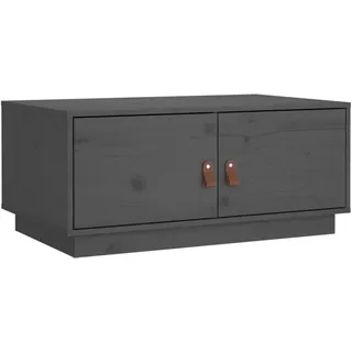 vidaXL Couchtisch Grau 80x50x35 cm Massivholz Kiefer - Grau