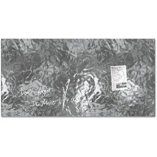SIGEL GL268 Premium Glas-Magnetboard 91 x 46 cm Silber-Optik / Magnettafel Artverum - weitere Designs/Größen