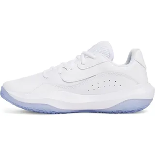 Under Armour Lockdown 7 Low Basketballschuhe 102 - white/white/metallic silver 45